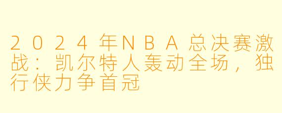 2024年NBA总决赛激战：凯尔特人轰动全场，独行侠力争首冠