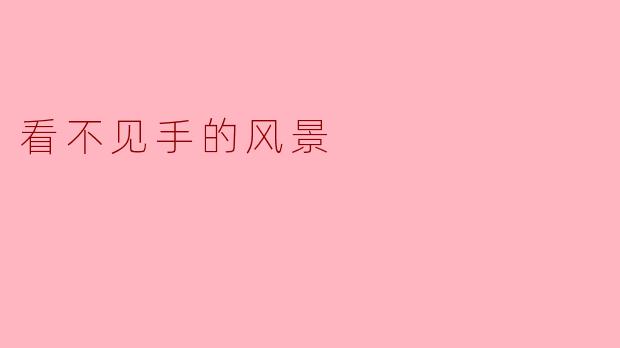 看不见手的风景
