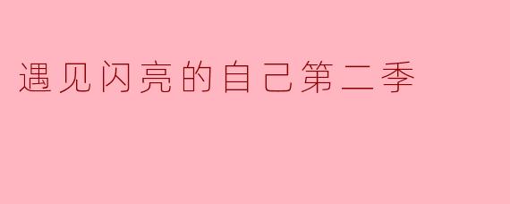 遇见闪亮的自己第二季