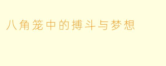 八角笼中的搏斗与梦想