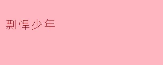 剽悍少年