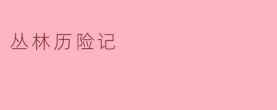 丛林历险记