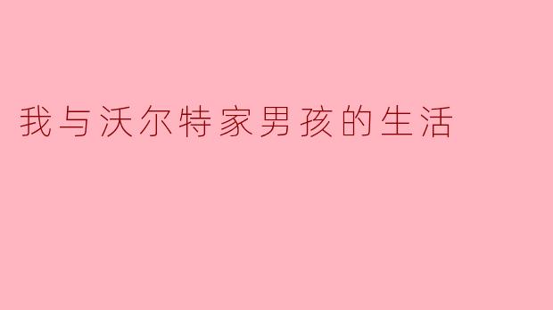 在《我与沃尔特家男孩的生活》中,女主角与沃尔特家男孩们的初次相遇是如何改变她的生活的?