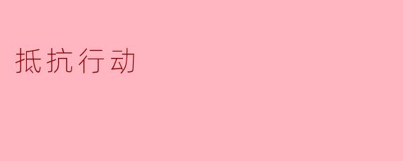 什么是“抵抗行动”?