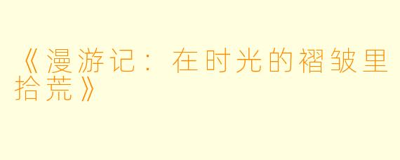 《漫游记：在时光的褶皱里拾荒》