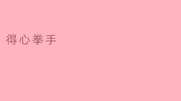 得心拳手