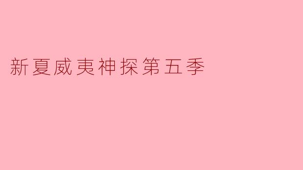 新夏威夷神探第五季