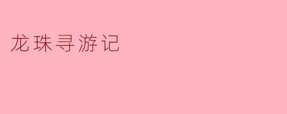 《龙珠寻游记》讲述了一个怎样的冒险故事?