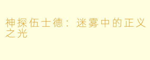 神探伍士德：迷雾中的正义之光