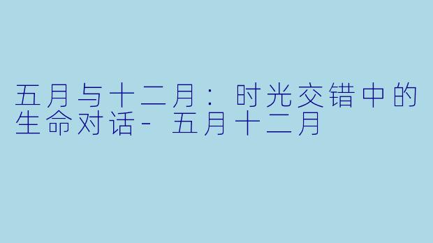 五月与十二月：时光交错中的生命对话-五月十二月
