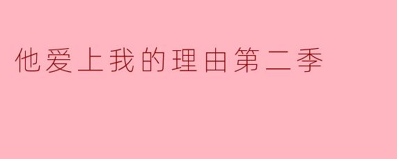 他爱上我的理由第二季