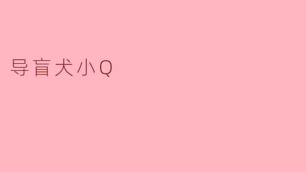 导盲犬小Q