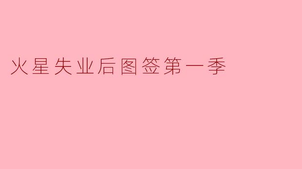 火星失业后图签第一季