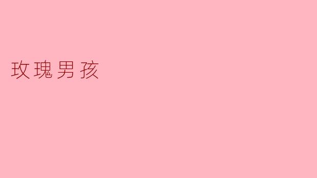 玫瑰男孩