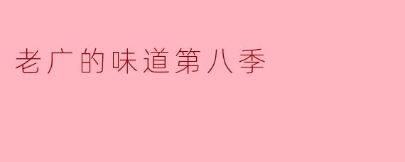 老广的味道第八季