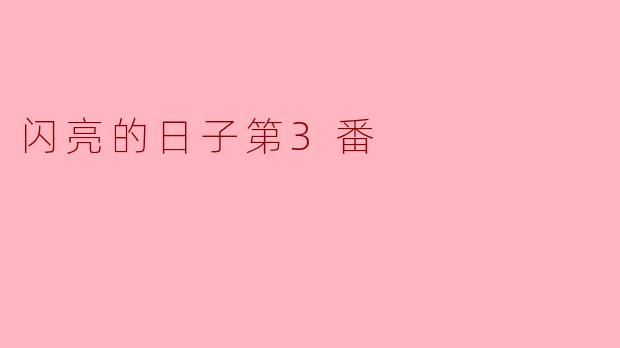 闪亮的日子第3番