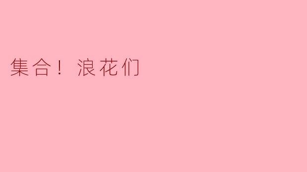 集合！浪花们