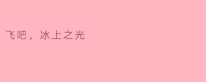 飞吧，冰上之光