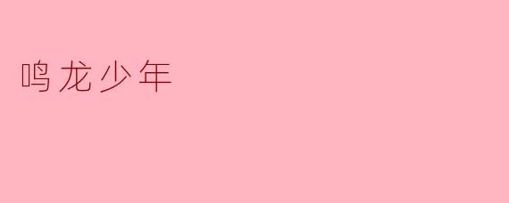 鸣龙少年