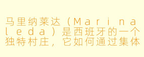 马里纳莱达（Marinaleda）是西班牙的一个独特村庄，它如何通过集体所有制和民主管理实现经济平等与社会稳定？
