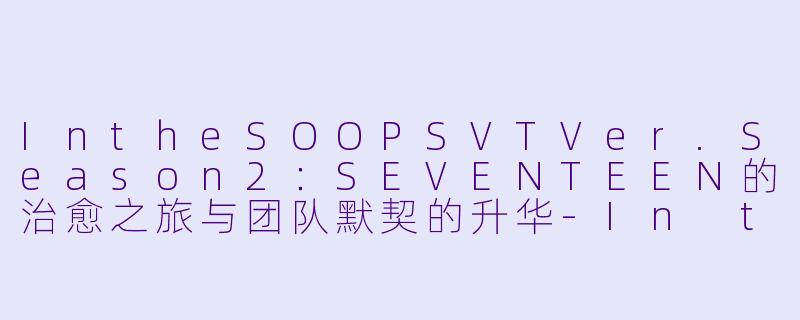 IntheSOOPSVTVer.Season2：SEVENTEEN的治愈之旅与团队默契的升华-In the SOOP SVT Ver. Season 2