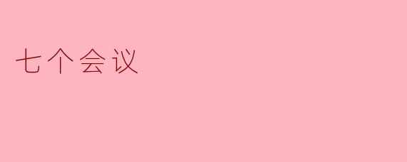 七个会议