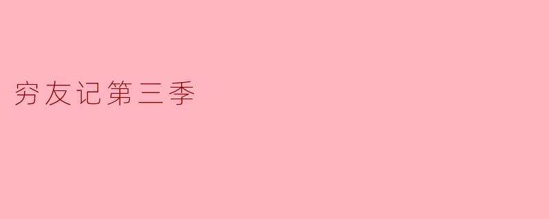穷友记第三季