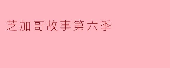 芝加哥故事第六季