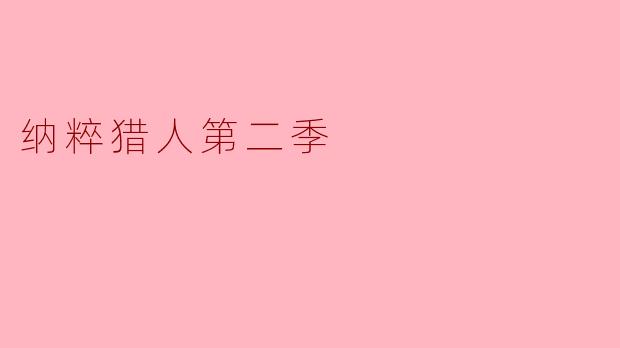 纳粹猎人第二季