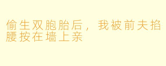 偷生双胞胎后，我被前夫掐腰按在墙上亲