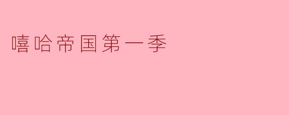 嘻哈帝国第一季