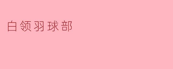 白领羽球部