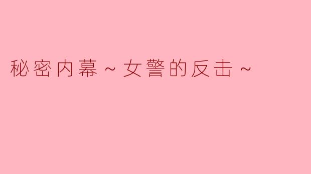 秘密内幕～女警的反击～