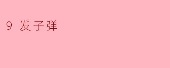 9发子弹