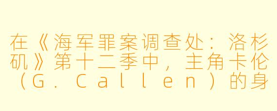 在《海军罪案调查处:洛杉矶》第十二季中,主角卡伦(G.Callen)的身世之谜有了重大突破,这一季揭示了他与一位关键反派之间的特殊联系。请问,这个反派是谁?他们之间具体是什么关系?