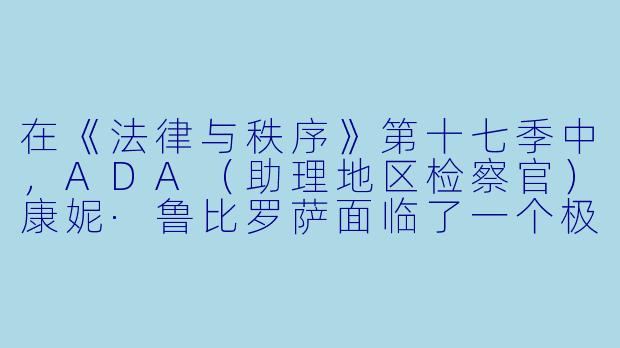 在《法律与秩序》第十七季中，ADA（助理地区检察官）康妮·鲁比罗萨面临了一个极具争议的伦理困境，她不得不决定是否起诉一名被控谋杀的父亲，而该父亲声称自己是在保护女儿免受性侵。请问，这一案件最终是如何解决的？她做出了怎样的选择？-法律与秩序第十七季