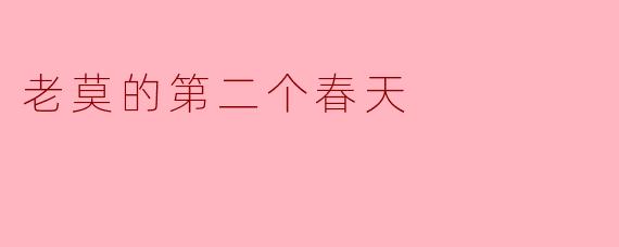 老莫的第二个春天