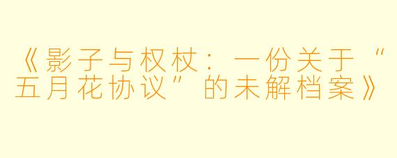 《影子与权杖:一份关于“五月花协议”的未解档案》