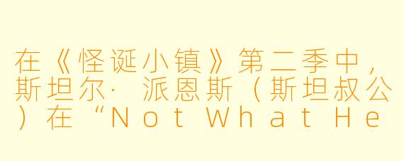 在《怪诞小镇》第二季中,斯坦尔·派恩斯(斯坦叔公)在“NotWhatHeSeems”一集的结尾,从神秘传送门里救出的那个神秘人物到底是谁?他为什么要隐瞒这件事?
