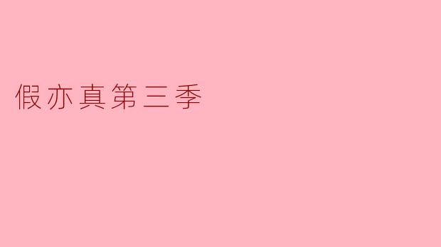 假亦真第三季