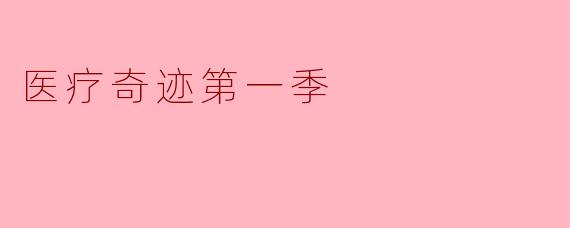 医疗奇迹第一季