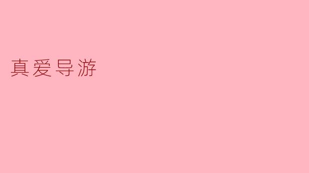 真爱导游