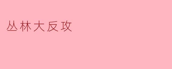丛林大反攻
